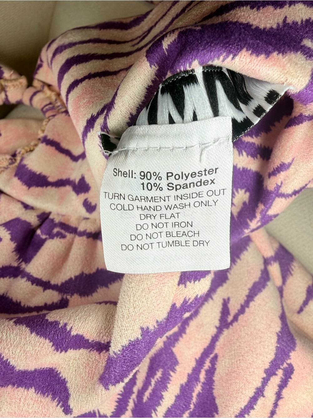 I.AM.GIA Kiki Purple Zebra Halter Top & Pants Set Size Small Pants Medium Top - Picture 14 of 15